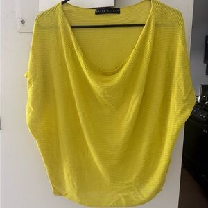 Ralph Lauren lemon yellow shrug sweater sz small fits 2 4 6
